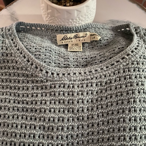 Eddie Bauer Light Gray Crew Neck Sweater - Picture 2 of 5
